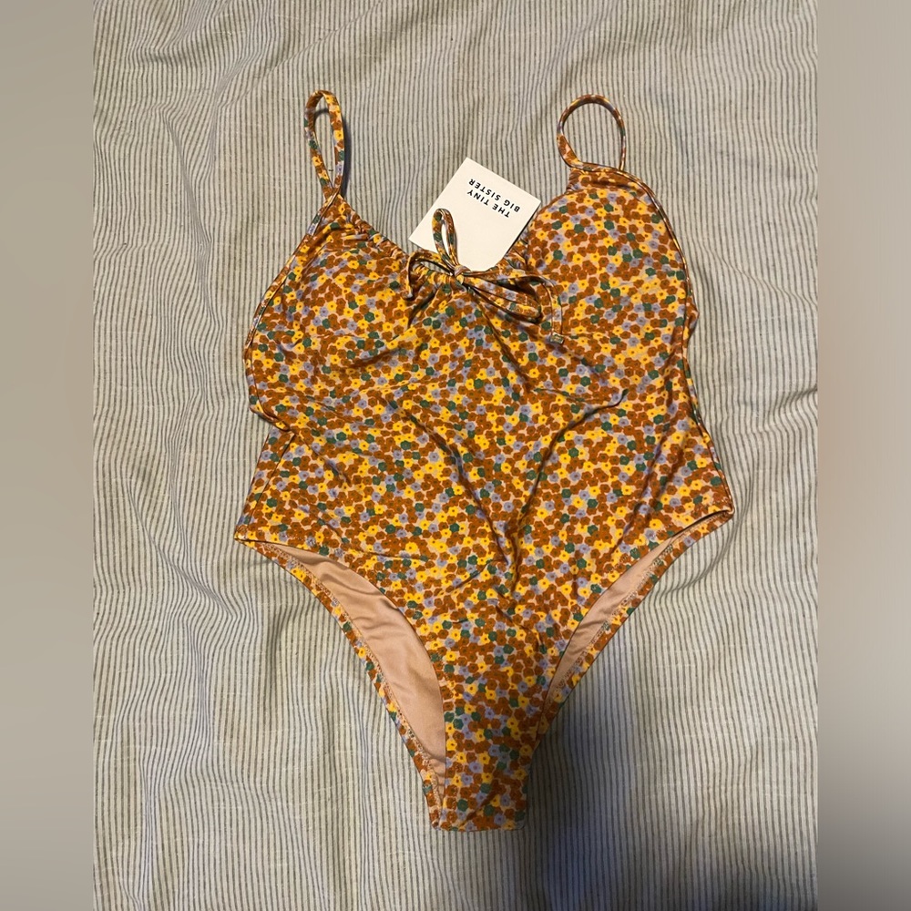 Tiny Big Sister Flowers Swimsuit